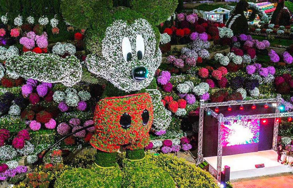 Mickey Mouse au Dubaï Miracle Garden 